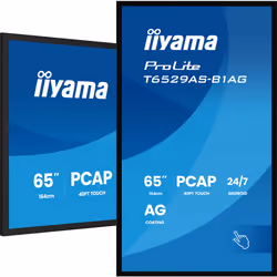 iiyama T6529AS-B1AG Signage Display Interactive flat panel 163.8 cm (64.5") LED Wi-Fi 500 cd/m² 4K Ultra HD Black Touchscreen Built-in processor Android 24/7 - Additional view 7