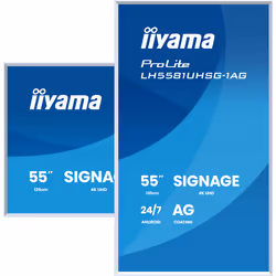 iiyama LH6581UHSG-1AG Signage Display Interactive flat panel 163.8 cm (64.5") Wi-Fi 500 cd/m² 4K Ultra HD White Built-in processor Android 10 24/7 - Additional view 4