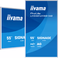 iiyama LH6581UHSG-1AG Signage Display Interactive flat panel 163.8 cm (64.5") Wi-Fi 500 cd/m² 4K Ultra HD White Built-in processor Android 10 24/7 - Additional view 5