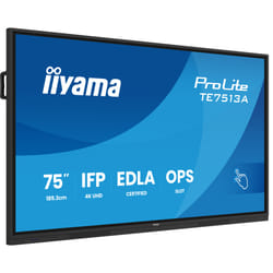 iiyama TE7513A-B2AG Signage Display 190.5 cm (75") Wi-Fi 500 cd/m² 4K Ultra HD Touchscreen Built-in processor Android