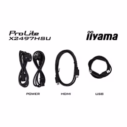 iiyama ProLite X2497HSU-B1 computer monitor 60.5 cm (23.8") 1920 x 1080 pixels Full HD Black - Additional view 2