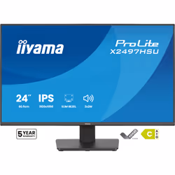 iiyama ProLite X2497HSU-B1 computer monitor 60.5 cm (23.8") 1920 x 1080 pixels Full HD Black - Additional view 4