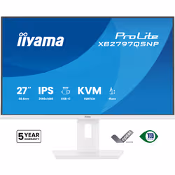 iiyama ProLite XB2797QSNP-W1 27" IPS LCD computer monitor 68.6 cm (27") 2560 x 1440 pixels Quad HD White - Additional view 2
