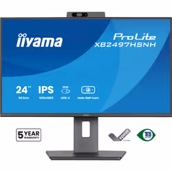 iiyama ProLite XB2497HSNH-B1 24IN IPS LCD 4MS 1920X1080 350CD/M2 HDMI/DP/USB 2 computer monitor 60.5 cm (23.8") 1920 x 1080 pixels Full HD Black - Additional view 2