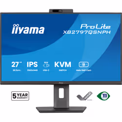 iiyama ProLite XB2797QSNPH-B1 27IN IPS LCD 4MS 2560X1440 350CD/M2 HDMI/DP/USB 2 computer monitor 68.6 cm (27") 2560 x 1440 pixels Quad HD Black - Additional view 2