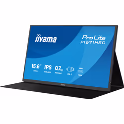 iiyama ProLite 15.6″ portable Full HD IPS monitor with USB‑C, built‑in speakers & leather cover - Additional view 6