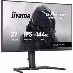 iiyama G-MASTER Get ahead with the 27" GB2741HSU Black Hawk monitor with IPS Panel Technology, 1ms MPRT and height adjustabe stand - Additional view 4