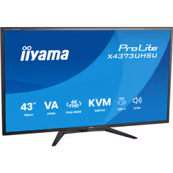 iiyama ProLite X4373UHSU-B2 computer monitor 108 cm (42.5") 3840 x 2160 pixels 4K Ultra HD LED Black - Additional view 3