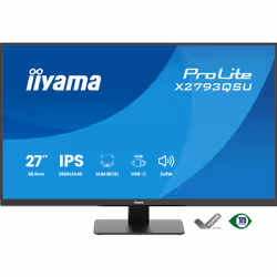 iiyama ProLite X2793QSU-B1 computer monitor 68.6 cm (27") 2560 x 1440 pixels Quad HD Black - Additional view 2