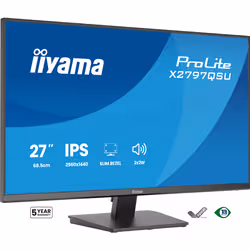 iiyama ProLite X2797QSU-B1 computer monitor 68.6 cm (27") 2560 x 1440 pixels Quad HD LED Black - Additional view 4