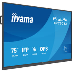 iiyama TN7505A-B1AG Signage Display 189.3 cm (74.5") 500 cd/m² 4K Ultra HD Touchscreen