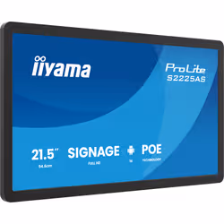 iiyama ProLite S2225AS-B1P Digital signage flat panel 54.6 cm (21.5") LCD Wi-Fi 500 cd/m² Full HD Black Built-in processor Android 14 24/7 - Additional view 3