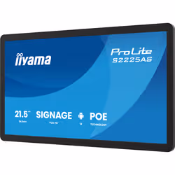 iiyama ProLite S2225AS-B1P Digital signage flat panel 54.6 cm (21.5") LCD Wi-Fi 500 cd/m² Full HD Black Built-in processor Android 14 24/7 - Additional view 4