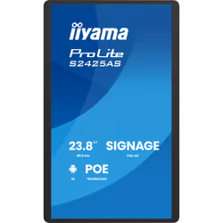 iiyama ProLite S2425AS-B1P Digital signage flat panel 60.5 cm (23.8") LCD Wi-Fi 500 cd/m² Full HD Black Built-in processor Android 14 24/7 - Additional view 2
