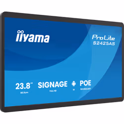 iiyama ProLite S2425AS-B1P Digital signage flat panel 60.5 cm (23.8") LCD Wi-Fi 500 cd/m² Full HD Black Built-in processor Android 14 24/7 - Additional view 3
