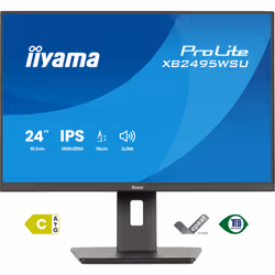 iiyama ProLite XB2495WSU-B1 computer monitor 61.2 cm (24.1") 1920 x 1200 pixels Full HD LCD Black - Additional view 2