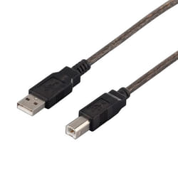 Buffalo BSUAB207BS USB cable USB 2.0 0.7 m USB A USB B Black