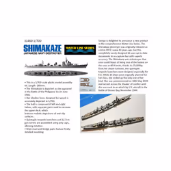 TAMIYA 31460 Shimakaze Japanese Navy Destroyer 1:700 Ship Model Kit