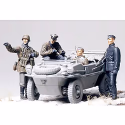 Tamiya 300035253 - 1:35 WWII Figurine Set  Swimmwagen Amphibious Car 4