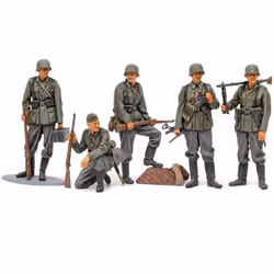 Tamiya German Infantry Set, 1:35, Green, Grey, 5 pc(s)