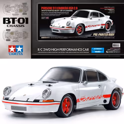 Tamiya RC 47507 Porsche 911 Carrera RSR 2.8 Pre-Painted White 1:10 Assembly Kit