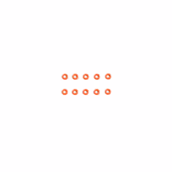 Tamiya 50597 Damper O-Ring (Red, 10 Pcs.) (CVA Dampers/TT01D/XV-01/CC01)