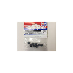 TAMIYA 54642 4mm Flange Lock Nuts (Black, 8 Pcs.) (Wheel Nuts/TT01/TT02/DT02)