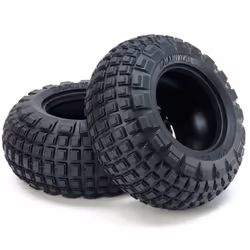 Tamiya RC 54953 ST Block Front Bubble Tyre Soft x 2 RC Spares Accessories
