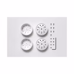 TAMIYA 56542 Rear Wheels (22mm Width) White (King/Grand Hauler/Scania/MAN)