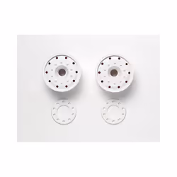 TAMIYA 56544 Semi Wide Wheels (30mm Width) White, (Mercedes-Benz Actros)