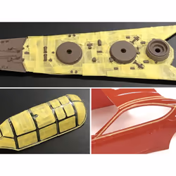 Tamiya 87207 masking tape 18 m Painters masking tape Suitable for indoor use Orange