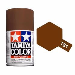 TAMIYA TS-1 Red Brown 100ml Plastic Model Kit Spray Paint 85001