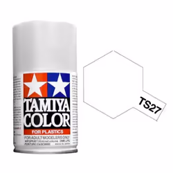 TAMIYA TS-27 Matt White 100ml Plastic Model Kit Spray Paint 85027