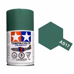 TAMIYA AS-17 Dark Green (IJA) 100ml Model Aircraft Spray Paint 86517