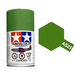 TAMIYA AS-23 Light Green (Luftwaffe) 100ml Model Aircraft Spray Paint 86523
