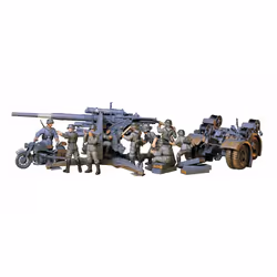Tamiya 35017 WWII Military Set German Anti-aircraft gun 8.8 Model Kit Scale 1:35