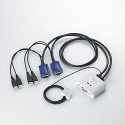 Elecom KVM-KUSN KVM switch Multicolour