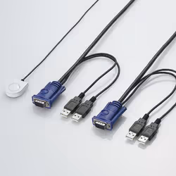 Elecom KVM-KUSN KVM switch Multicolour
