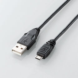 Elecom U2C-AMB10BK USB cable USB 2.0 1 m USB A Micro-USB B Black