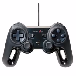 Elecom JC-U4013SBK, Gamepad, Back button, Clear memory button, D-pad, Start button, Vibration on/off button, Analogue, Wired, ...