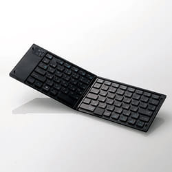Elecom TK-FLP01PBK mobile device keyboard Japanese Bluetooth Black