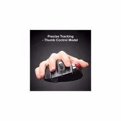 EX-G Pro Trackball Mouse, Wired, Wireless, Bluetooth, 3 Types Connection, Thumb Control, 8-Button Function, Ergonomic Design, 34 Smooth Red Ball,