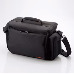 Elecom ZSB-SDG012BK, Shoulder case, Black, Polyester, Polyurethane, Zipper, 400 mm, 180 mm