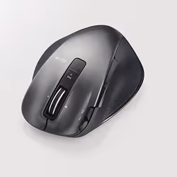 Elecom M-XGS20DL, Right-hand, Laser, RF Wireless, 1600 DPI, Black