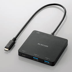 Elecom U3HC-A413BBK interface hub USB 3.2 Gen 1 (3.1 Gen 1) Type-A 5000 Mbit/s Black