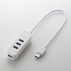 Elecom U3H-T405BWH interface hub USB 3.2 Gen 1 (3.1 Gen 1) Type-A 5000 Mbit/s White