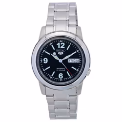 Seiko 5 Stainless Steel Black Dial Automatic SNKE63 SNKE63J1 SNKE63J Men's Watch