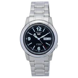 Seiko 5 Stainless Steel Black Dial Automatic SNKE63 SNKE63J1 SNKE63J Men's Watch