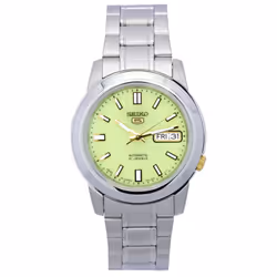 Seiko 5 Stainless Steel Green Dial Automatic SNKK19 SNKK19J1 SNKK19J Men's Watch
