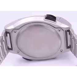 Seiko Men's SBJS001 (Voice Digital Watch Quartz) tonneau Watch Silver Plastic *Case Back:Stainless